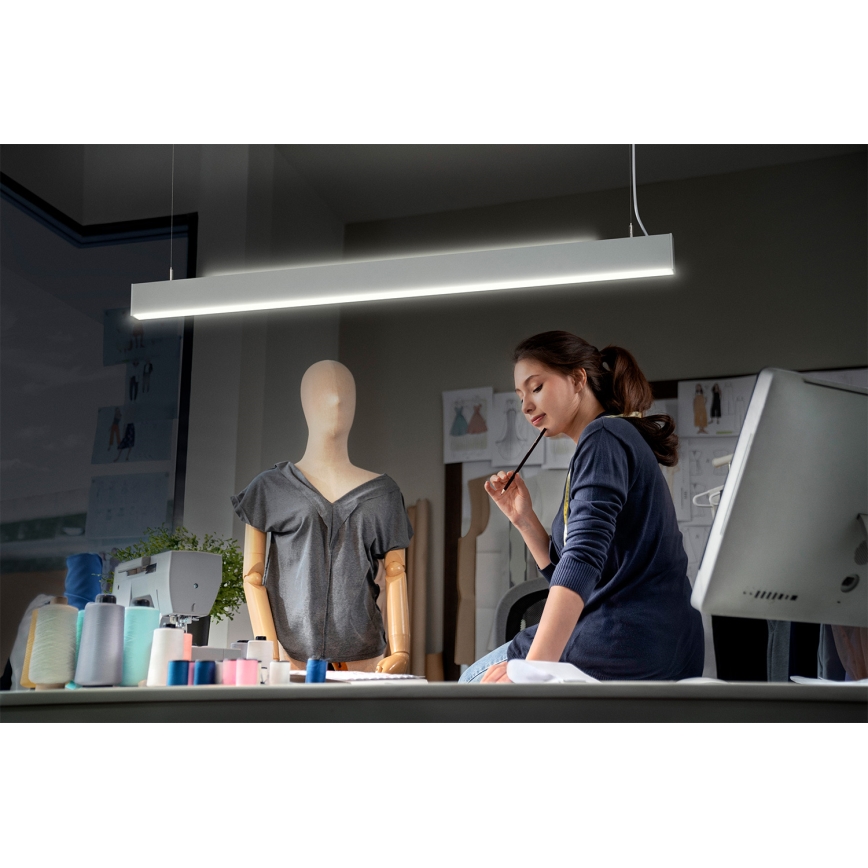 Osram - dimeriu reguliuojamas LED pakabinamas šviestuvas ant laido OFFICE LINE LED/42W/230V 4000K 112,6 cm balta