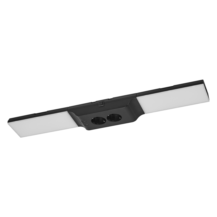 Osram - Dimeriuojamas LED po spintelės šviestuvas su lizdais UNDERCABINET LED/10W/230V 3000K 54,8 cm juodas