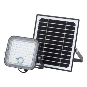 Osram - Dimeriuojamas LED saulės prožektorius su jutikliu ENDURA LED/10W/4,2V 4000K IP65 juodas + nuotolinis valdymas