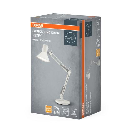 Osram - Dimeriuojamas LED stalinis šviestuvas OFFICE LINE LED/9W/230V 3000K balta