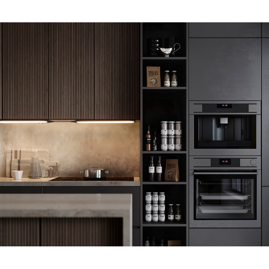 Osram - dimeriuojamas po spintelės LED šviestuvas LINEAR TURN LED/10W/230V 3000/4000/6500K 55 cm juodas