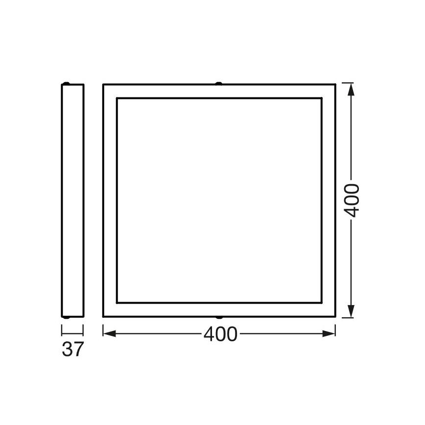 Osram - Dimeriuojamas LED lubinis šviestuvas SMART+ DOWNLIGHT LED/22W/230V 40x40 cm 3000-6500K Wi-Fi