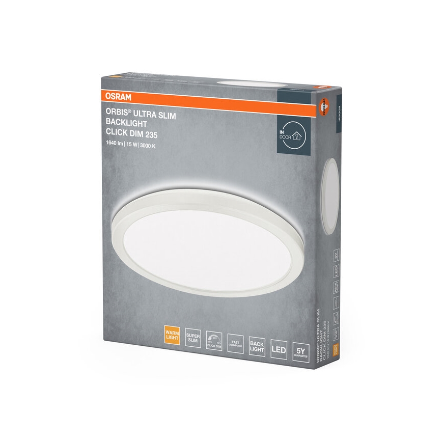Osram - dimeriuojamas lubinis šviestuvas ORBIS LED/15W/230V, baltas