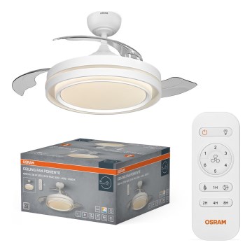 Osram - Dimeriuojamas lubinis šviestuvas su ventiliatoriumi PONIENTE LED/36W/230V 3000/4000/6500K + su nuotoliniu valdymu