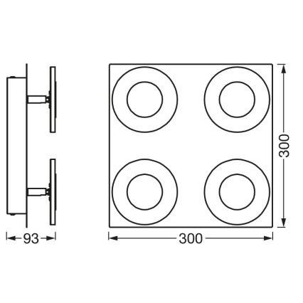 Osram - LED reguliuojamas vonios kambario lubų šviestuvas SMART+ WAVE LED/24W/230V 3000-6500K IP44 Wi-Fi