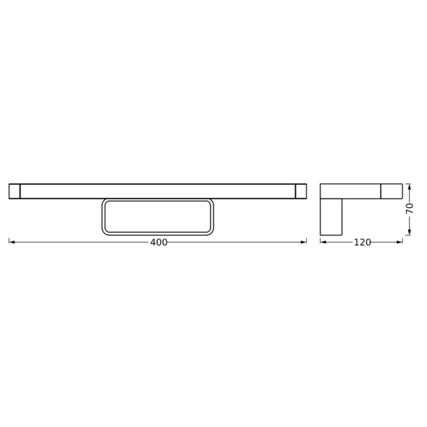 Osram - LED vonios veidrodžio apšvietimas DISC BAR LED/7W/230V 3000/4000K 40 cm IP44 blizgus chromas