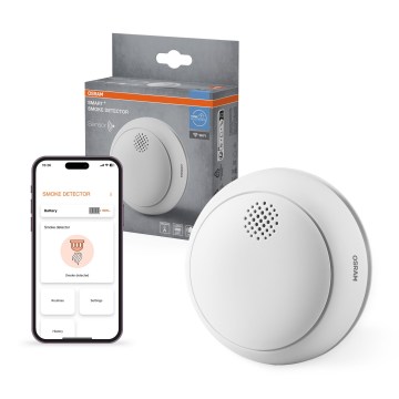 Osram - Dūmų detektorius SMART+ 3V Wi-Fi 1400 mAh