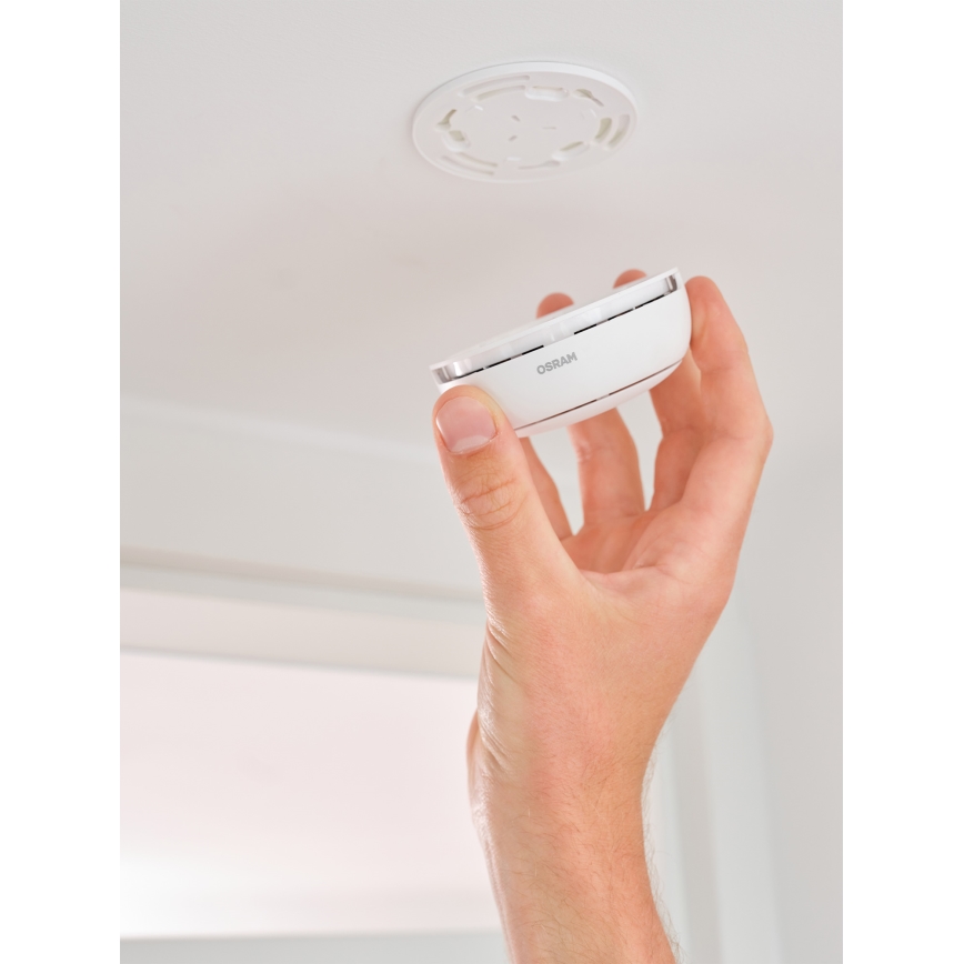 Osram - Dūmų detektorius SMART+ 3V Wi-Fi 1400 mAh