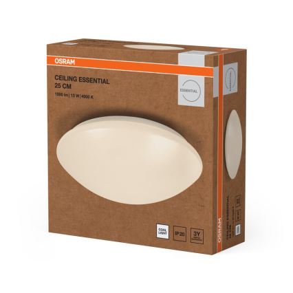 Osram - ESSENTIAL LED lubinis šviestuvas, 13 W, 230 V, 4000 K, Ø 25 cm