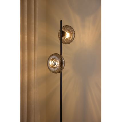 Osram - Grindinė lempa DECOR SMOKE 2xE14/12W/230V juoda/dūminė pilka