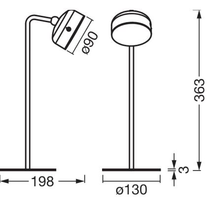 Osram - įkraunama, reguliuojamo ryškumo stalinė LED lempa 3 viename DECOR HELPER LED/1,8W/5V balta