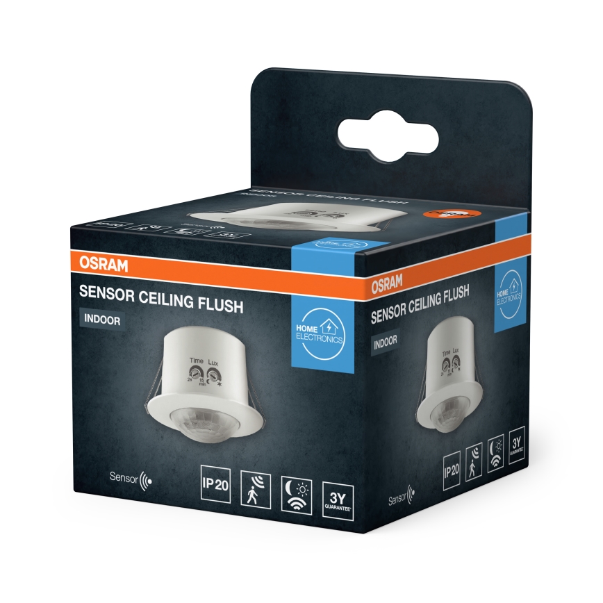 Osram - įleidžiamas judesio jutiklis 360° FLUSH 230V baltas