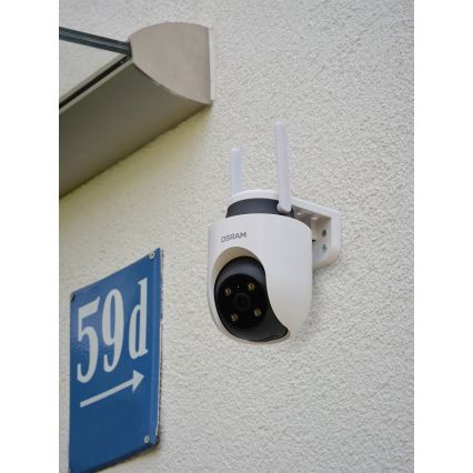 Osram - Išmanioji 360° lauko kamera su 2K jutikliu SMART+ 230V IP67 Wi-Fi