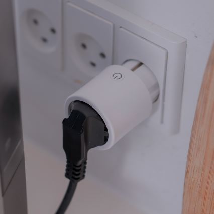Osram - Išmanioji kištukinė rozetė SMART+ MATTER SCHUKO 2300W/230V/10A Wi-Fi balta