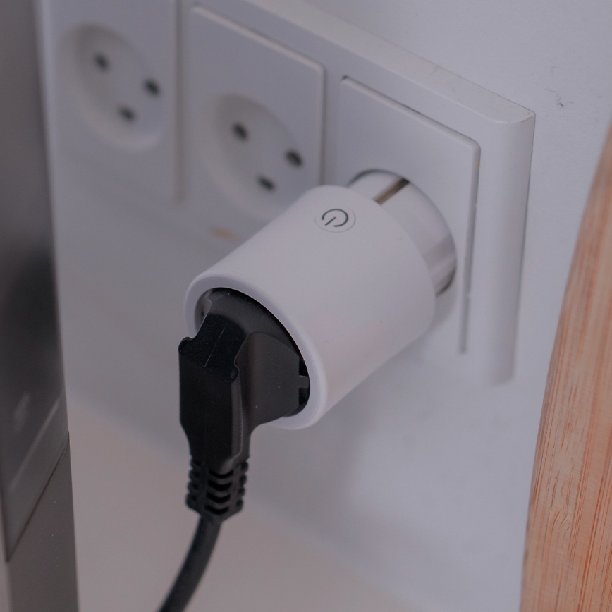 Osram - Išmanioji kištukinė rozetė SMART+ MATTER SCHUKO 2300W/230V/10A Wi-Fi balta