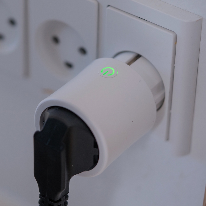 Osram - Išmanioji kištukinė rozetė SMART+ MATTER SCHUKO 2300W/230V/10A Wi-Fi balta