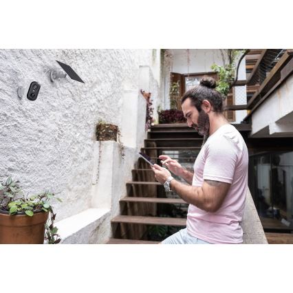 Osram - Išmanioji saulės lauko kamera su 2K jutikliu SMART+ 5V 5200 mAh IP66 Wi-Fi
