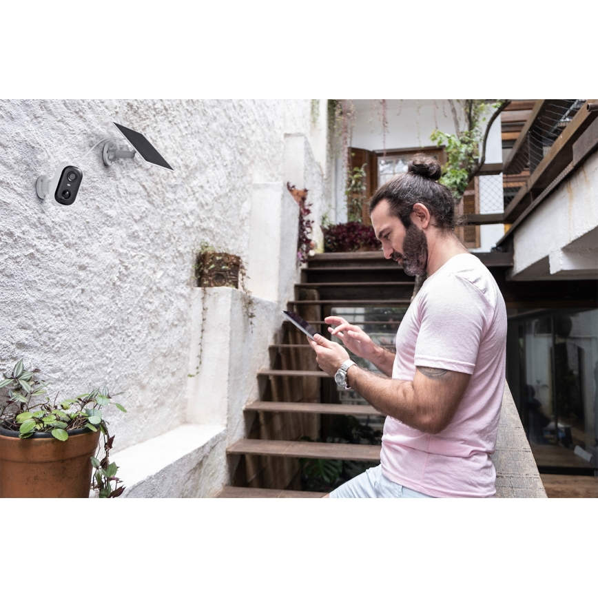 Osram - Išmanioji saulės lauko kamera su 2K jutikliu SMART+ 5V 5200 mAh IP66 Wi-Fi