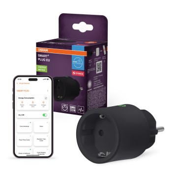 Osram - Išmanioji SMART+ SCHUKO kištukinė rozetė 2300W/230V/10A juoda