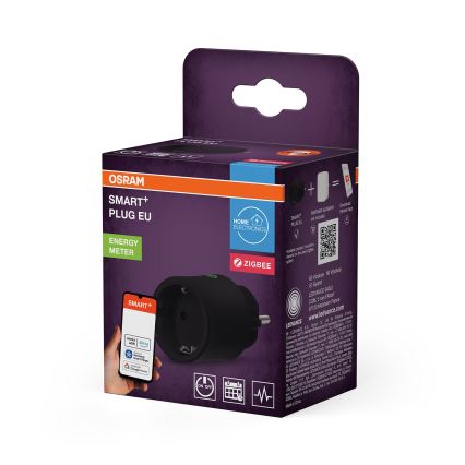 Osram - Išmanioji SMART+ SCHUKO kištukinė rozetė 2300W/230V/10A juoda