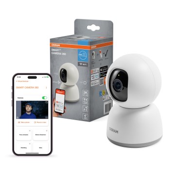Osram - Išmanioji vidaus kamera 360° su 2K jutikliu SMART+ 230V Wi-Fi