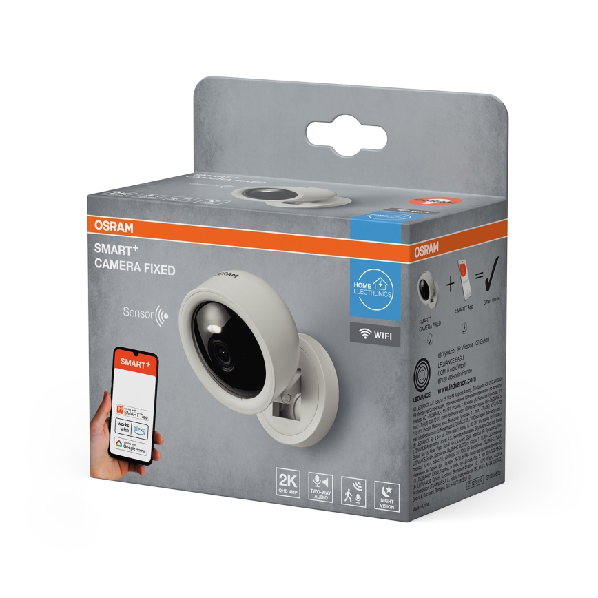 Osram - Išmanioji vidaus kamera su 2K SMART+ jutikliu, 230 V, Wi-Fi