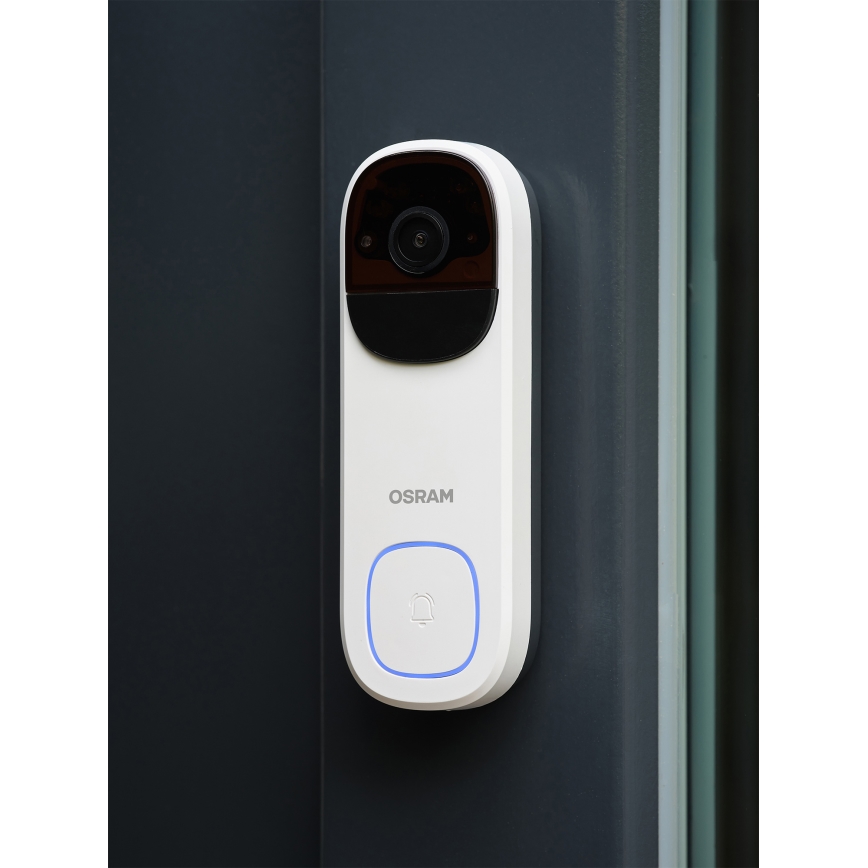 Osram - Išmanus vaizdo durų skambutis su 2K SMART+ jutikliu 230V IP66 Wi-Fi