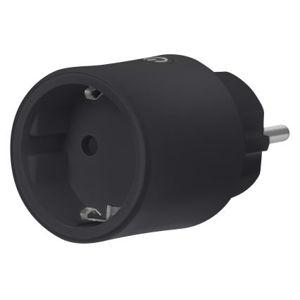 Osram - Išmanusis kištukinis lizdas SMART+ MATTER SCHUKO 2300W/230V/10A Wi-Fi juodas