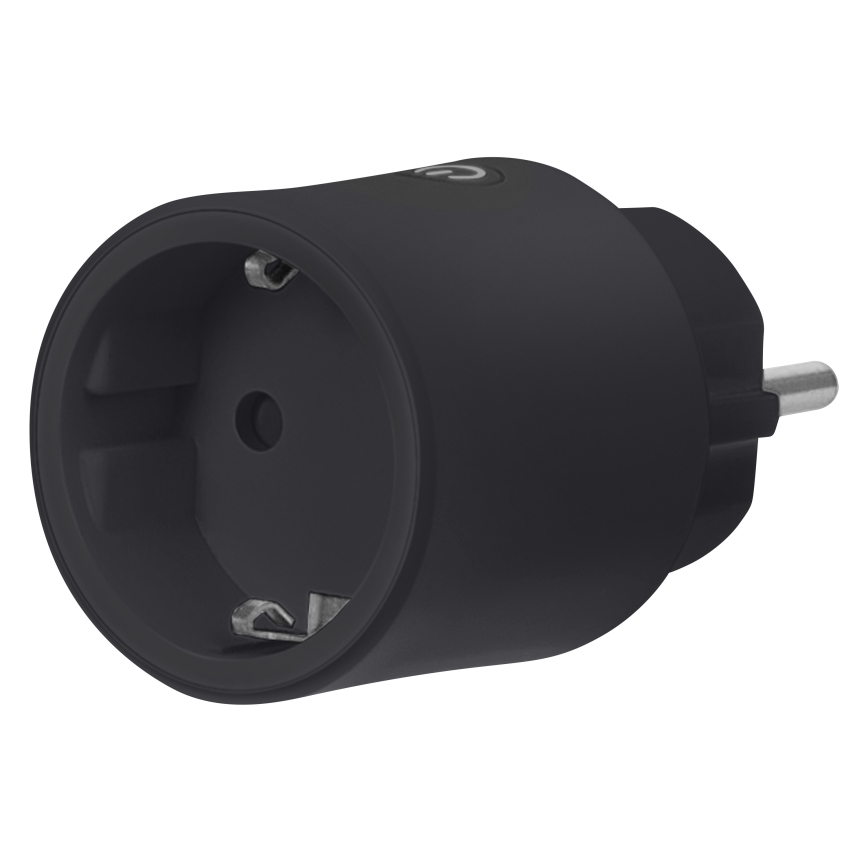 Osram - Išmanusis kištukinis lizdas SMART+ MATTER SCHUKO 2300W/230V/10A Wi-Fi juodas