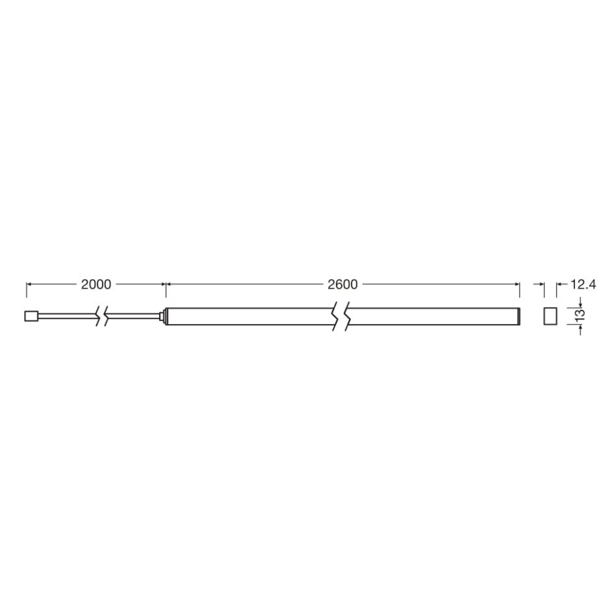 Osram - Išplėtimo rinkinys dimeriuojamai LED juostai FLEX ACOUSTIC 2,6m LED/24W/24V
