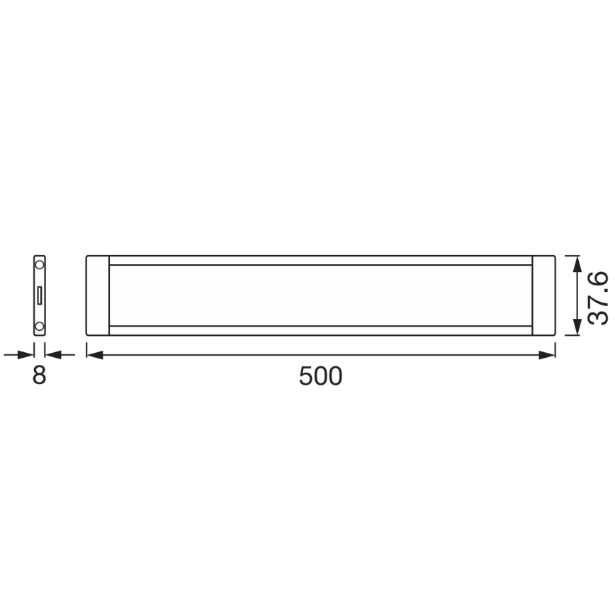 Osram - Išplėtimo rinkinys dimeriuojamam po spintelės LED šviestuvui LED/8W/24/230V 2700-6500K Wi-Fi baltas