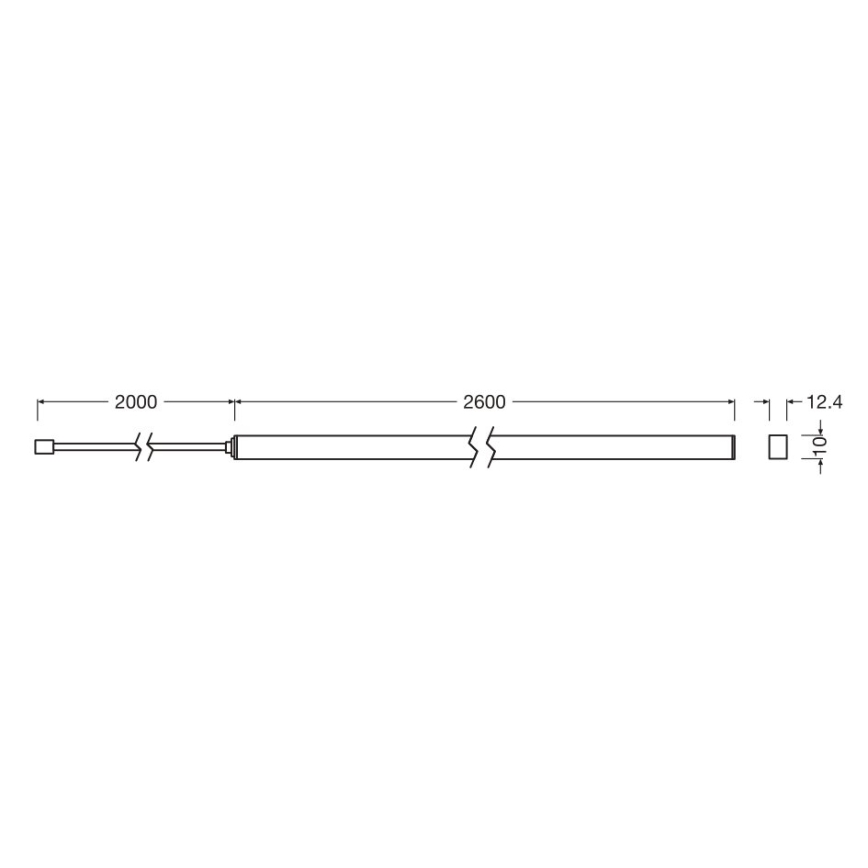Osram - Išplėtimo rinkinys pritemdomai LED juostai FLEX ACOUSTIC 2,6m LED/24W/24V