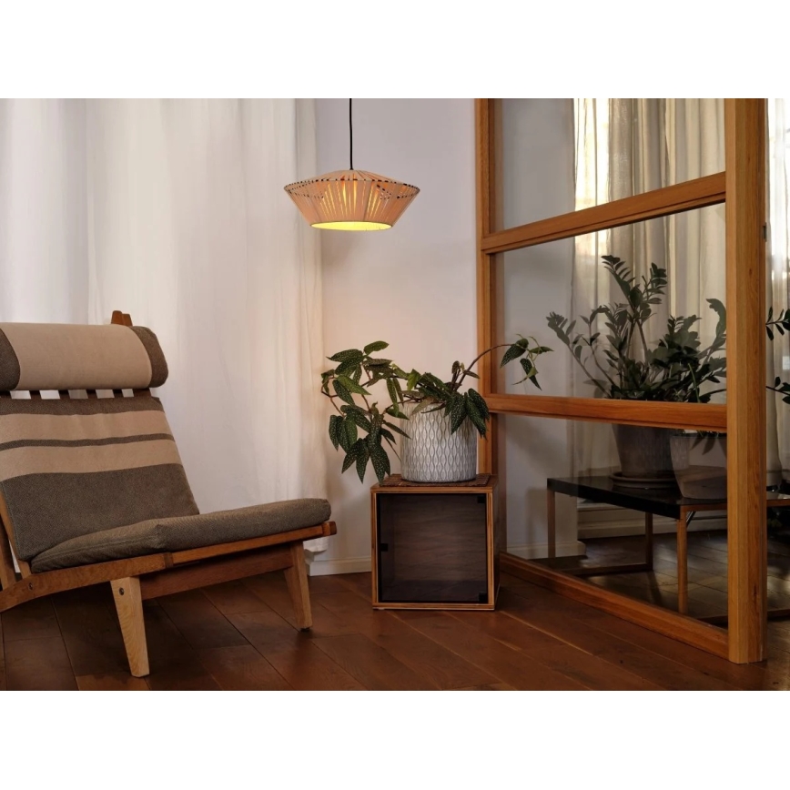 Osram - Kabantis šviestuvas su laidu DECOR STRIPES 1xE27/10W/230V, skersmuo 40,5 cm, smėlinė