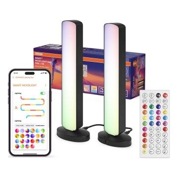 Osram - KOMPLEKTAS 2x LED RGBW dimeriuojamas stalinis šviestuvas MOOD LIGHT LED/4W/230V 2700-6500K Wi-Fi + nuotolinio valdymo pultas