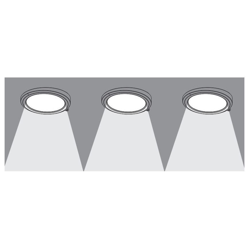 Osram - RINKINYS 3 vnt. reguliuojami SMART+ po spintelės LED šviestuvai LED/6,5W/230V 3000-6500K Wi-Fi