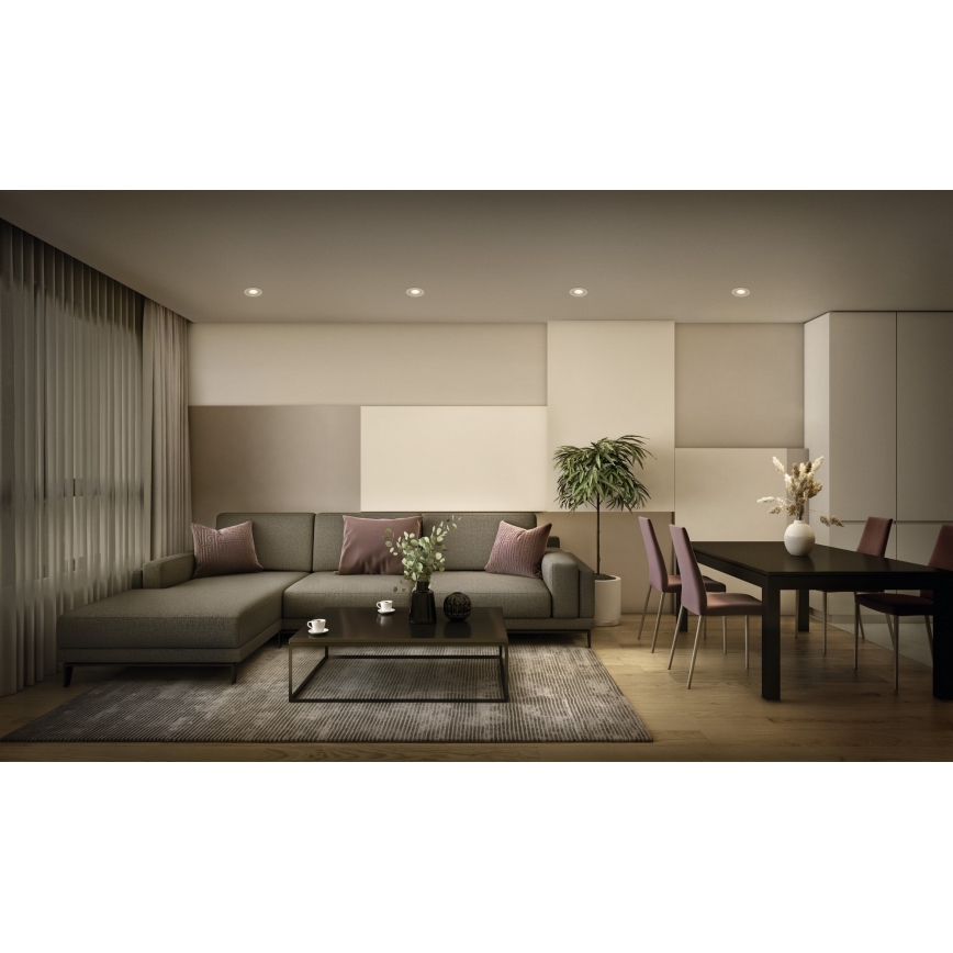 Osram - Rinkinys 3x dimeriuojamų LED įleidžiamųjų šviestuvų SPOT LED/4,9W/230V 2700K Ø 8,7 cm balta