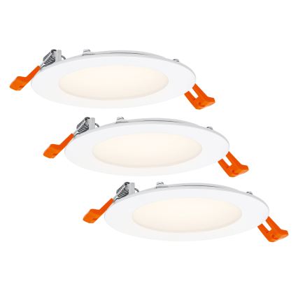 Osram - Rinkinys 3 vnt. įleidžiami SPOT LED šviestuvai 8W/230V 3000K, skersmuo 12 cm, balti