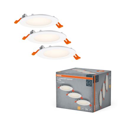 Osram - Rinkinys 3 vnt. įleidžiami SPOT LED šviestuvai 8W/230V 3000K, skersmuo 12 cm, balti
