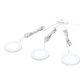 Osram - Komplektas (3 vnt.) LED po spintelės šviestuvai UNDERCABINET LED/8,5W/230V 3000K, baltos