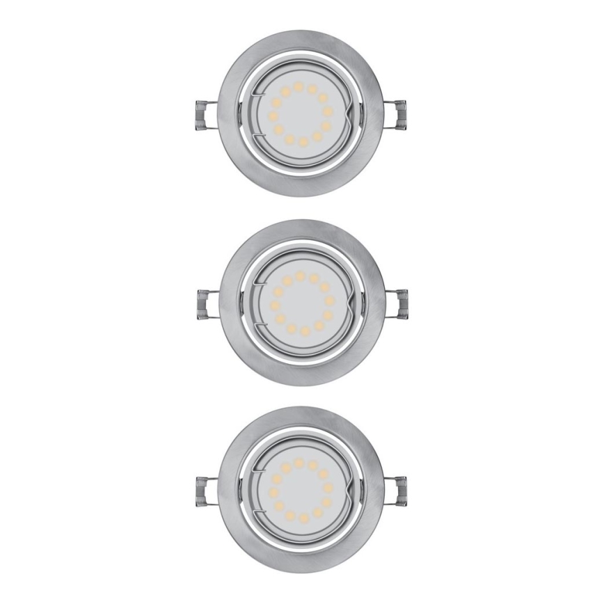 Osram - KOMPLEKTAS 3x įleidžiamas LED šviestuvas 3xGU10/3W/230V