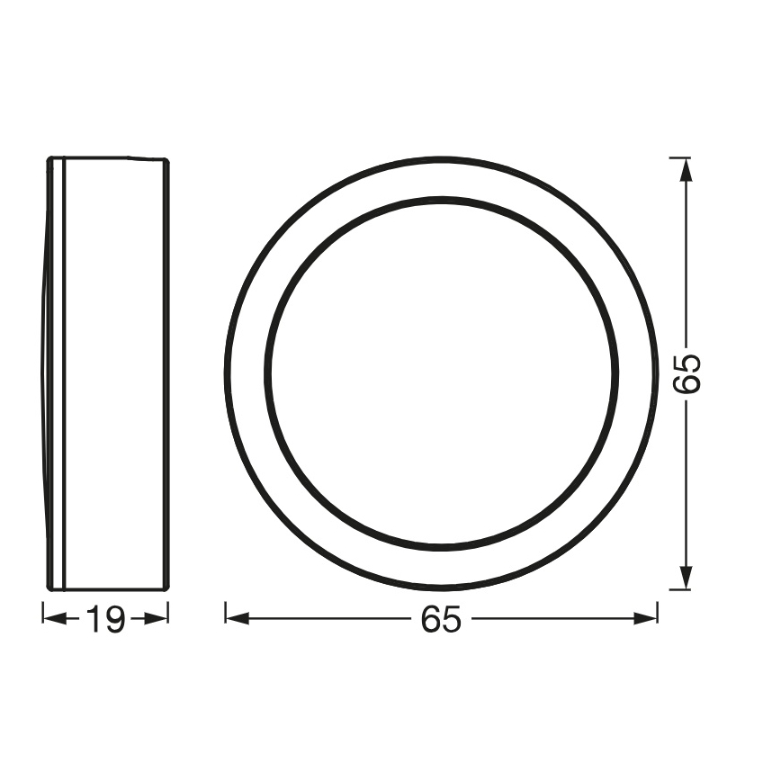 Osram - KOMPLEKTAS 3x LED po spintelės šviestuvai UNDERCABINET LED/3W/230V 3000K juoda