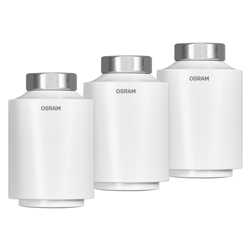 Osram - Komplektas: 3x SMART+ termostatinių galvučių, 3xAA, Wi-Fi
