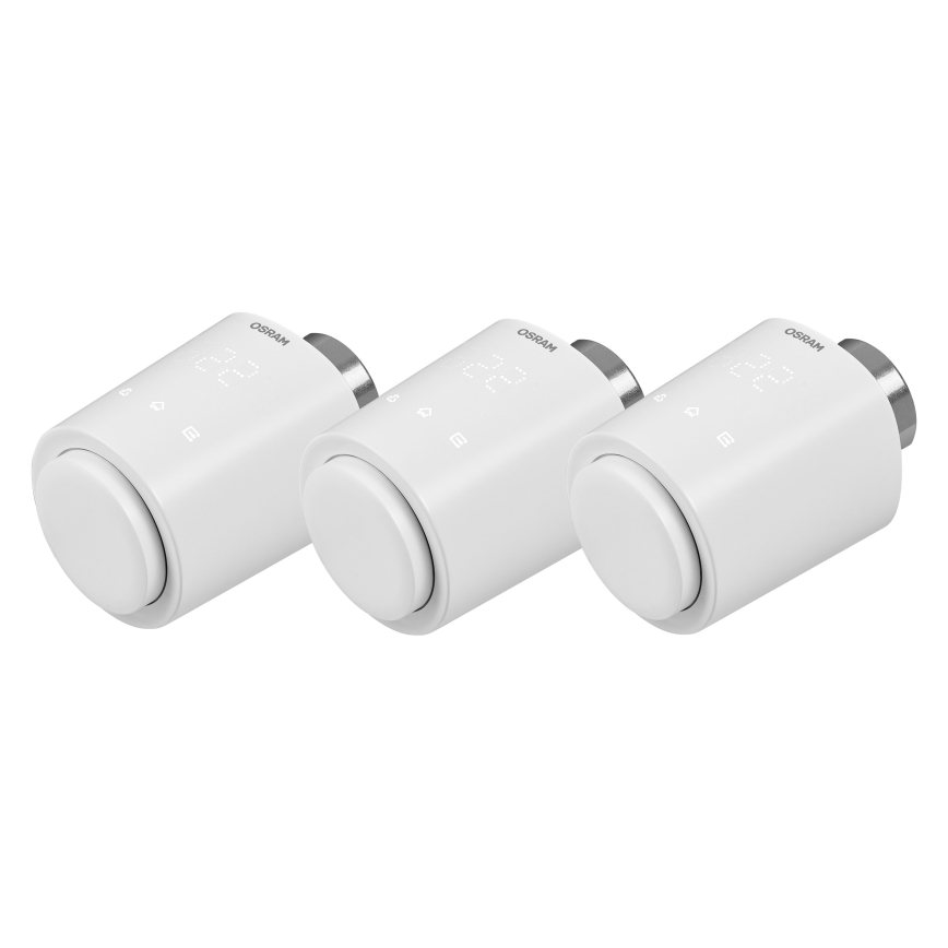 Osram - Komplektas: 3x SMART+ termostatinių galvučių, 3xAA, Wi-Fi