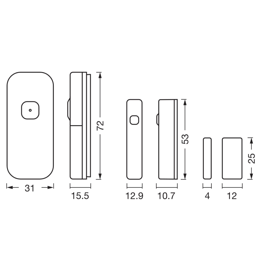 Osram - Kontaktinis jutiklis SMART+ 3,7V Wi-Fi 500 mAh