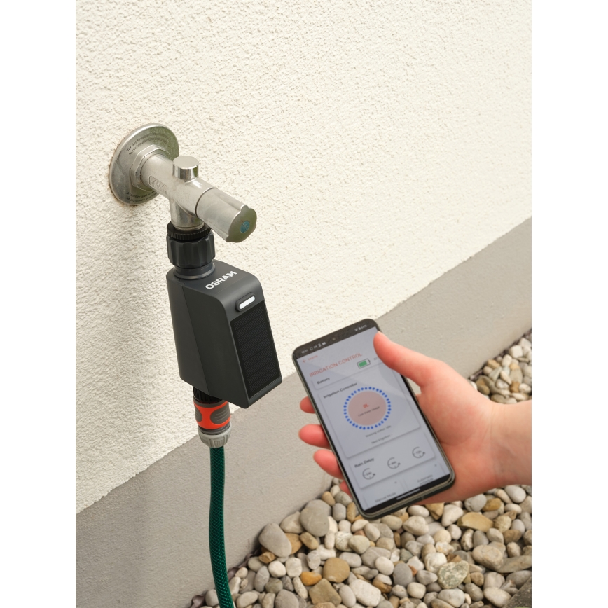 Osram - Laistymo vožtuvas su saulės moduliu SMART+ IP55 Wi-Fi