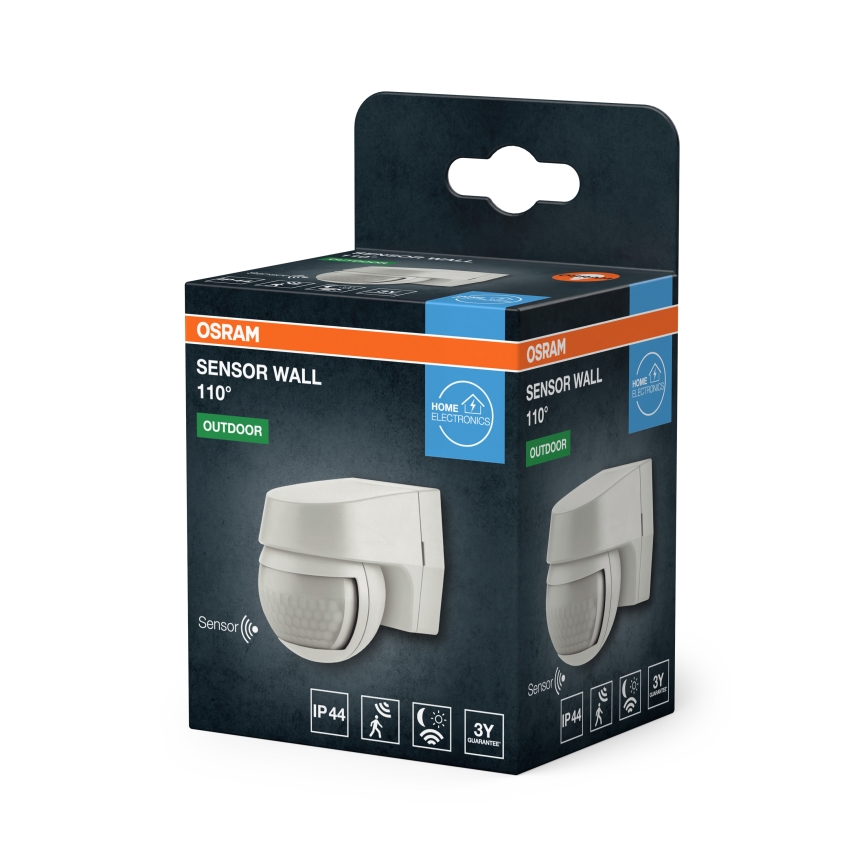 Osram - Lauko infraraudonųjų spindulių judesio jutiklis 230V IP44 baltas