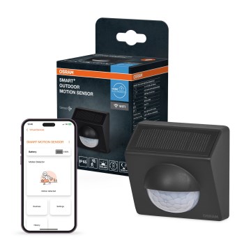 Osram - Lauko saulės judesio jutiklis SMART+ 3,7 V antracitas IP65 Wi-Fi 800 mAh