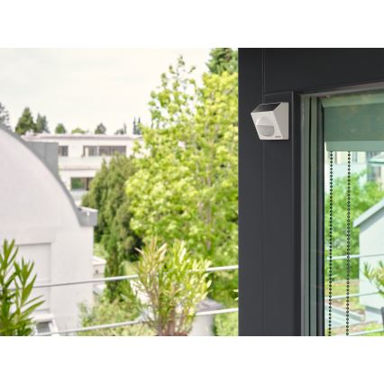 Osram - Lauko saulės judesio jutiklis SMART+ 3,7 V baltas IP65 Wi-Fi 800 mAh
