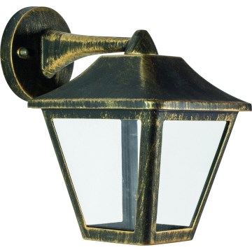 Osram - Lauko sieninė lempa TRADITION DOWN 1xE27/60W/230V IP44 patina/auksinė