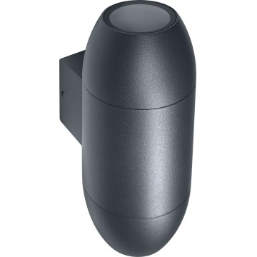 Osram - Lauko sieninis šviestuvas CANNON 2xGU10/35W/230V IP44 antracitas